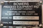 Used Bowers Disperser. 2-1/2