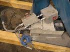 Used Bowers Disperser. 2-1/2” Diameter approximate 53” long 316 stainless steel shaft with a 304 stainless steel 18'' diameter saw tooth blade. Air/oil lift, adjustable tank holder. Driven by a 50hp,...