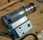 USED: Inline Mixer, stainless steel. 1 hp motor, 90 volt, 1750 rpm DC motor with speed controller. Built by Browning.