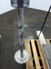 Used Hockmeyer Disperser, Model HV15. 2” Diameter x 41” long 304 stainless steel shaft with a 10” diameter saw tooth blade. Will center in an approximate 48” diameter can. 360 Degree rotation, 48