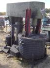 Used Jaygo Disperser, Model D4. Driven by a  20 hp, 3/60/230/460 volt, 1755 rpm XP motor. Includes (5) approximately 80 gallon stainless steel jacketed mixing tanks.