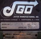 Used Jaygo Disperser, Model D4. Driven by a  20 hp, 3/60/230/460 volt, 1755 rpm XP motor. Includes (5) approximately 80 gallon stainless steel jacketed mixing tanks.