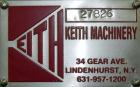 Used Keith Machinery Disperser Mixer. Approximate 5 gallon batch size, 14