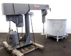 Used Myers Engineering Single Shaft Disperser, Model 800A-30. 2-1/4” diameter x 46” long 304 stainless steel shaft with a 14” diameter 304 stainless steel saw tooth blade. 360 Degree rotation. Will c...