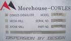 Used Morehouse Cowles Dual Shaft Disperser, Model 3/5HP, 304 stainless steel. (1) 1 1/4