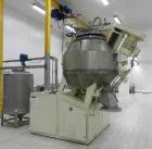 Used Moritz Turbo-Sphere TSI 1000 Granulating Mixer/Dryer, total capacity 310 gallons (1275 liters), working capacity 105-264 gallons (400-1000 liters).Comprised of (1) double skin tank with dished b...