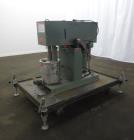 Used: Stainless Steel Myers triple shaft mixer, model L550-500A