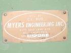 Used Stainless Steel Myers Dual Shaft High Speed Disperser, Model L850