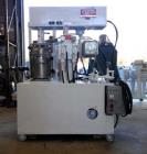Used- Myers Triple Shaft Mixer/Disperser, Model HVL 550/500-7.5-1242. Approximately 4 gallon, 10.5