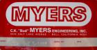 Used Myers dual shaft mixer, model V550A-5-7.5. (2) 2