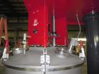 Used Premier Mill Corp Prem-A-Mix ESD Dual Shaft Disperser, Model ESD/V-40/25, 304 stainless steel. 138 to 275 gallon batch size. Jacketed mixing can 45