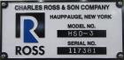 Used Charles Ross HSD-3 High Speed Disperser 3 Gallon Lab Mixer