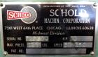 Used Schold Single Shaft Variable Low Speed Disperser, Model 10 VLS. Approximately 2-1/2