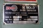 Used Schold Single Shaft Variable Low Speed Disperser, Model 10 VLS. Approximately 2-1/2