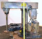 Used Schold Variable High Speed Disperser, Model 30 VHS. Approximately 3’’ diameter tapered carbon steel shaft with a 14