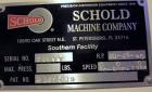Used Schold Concentric Triple Shaft Tri-axial Disperser, 304 Stainless Steel. (1) High speed shear blade, driven by a 40 hp, 3/60/230/460 volt, 1800 rpm XP motor, speed range 0-1750 rpm, (1) Intermed...