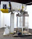Used Schold Concentric Triple Shaft Tri-axial Disperser, 304 Stainless Steel. (1) High speed shear blade, driven by a 40 hp, 3/60/230/460 volt, 1800 rpm XP motor, speed range 0-1750 rpm, (1) Intermed...