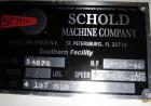 Used Schold Concentric Triple Shaft Tri-axial Disperser, 304 Stainless Steel. (1) High speed shear blade, driven by a 40 hp, 3/60/230/460 volt, 1800 rpm XP motor, speed range 0-1750 rpm, (1) Intermed...