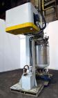 Used Schold Concentric Triple Shaft Tri-axial Disperser, 304 Stainless Steel. (1) High speed shear blade, driven by a 40 hp, 3/60/230/460 volt, 1800 rpm XP motor, speed range 0-1750 rpm, (1) Intermed...