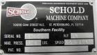 Used Schold Single Shaft Variable Low Speed Disperser, Model VLS 300. Approximately 2’’ diameter x 54