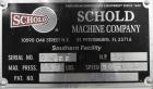 Used Schold Single Shaft Variable Low Speed Disperser, Model VLS 300