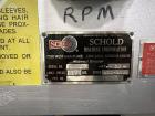 Used- Schold Disperser Mixer. Maximum pressure 150 lbs. Speed 400 - 2000 rpm. Schold high pumper, high speed blade. Driven b...
