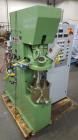 Used- 2.5 Gallon Turello, Vacuum, Jacketed Triple Shaft Mixer, Model TMD-10. Triple shaft vacuum jacketed mixer with can. St...