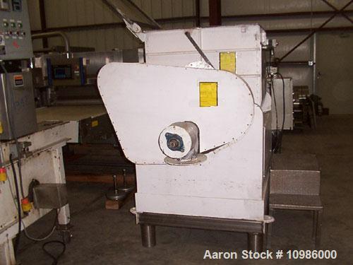 Unused-Used: Approximately 75 gallon food grade double arm mixer/extruder. Bowl dimensions: 27" front to back x 32" left to ...