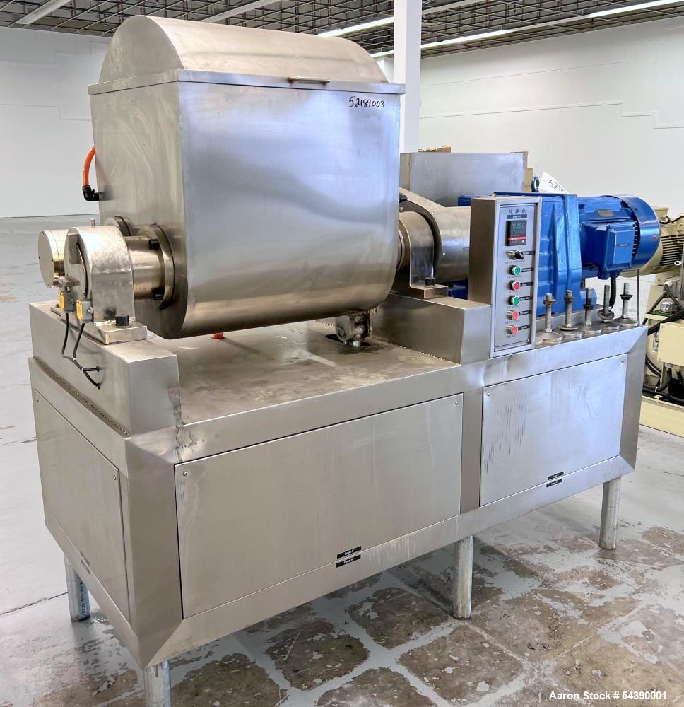 Used Double Arm Stainless Steel Sigma Mixer – 20 Gallon Jacketed Dough & Paste Mixer with Hydraulic Tilt