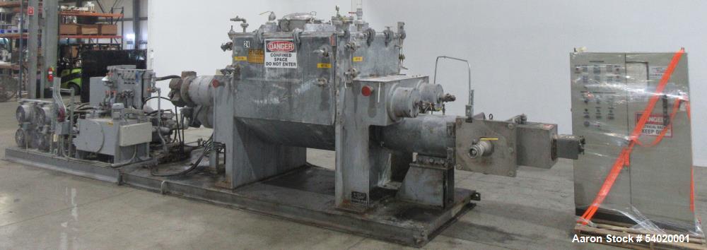 Used Lleal AME-2600 SF-H Double Sigma Extruder Kneader | 350 Gal Working | Vacuum Rated | 300 HP