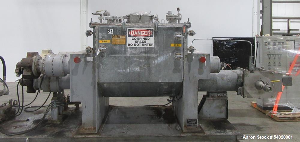 Used Lleal AME-2600 SF-H Double Sigma Extruder Kneader | 350 Gal Working | Vacuum Rated | 300 HP