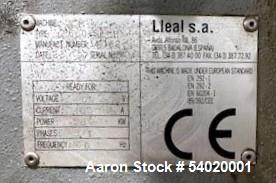 Used Lleal AME-2600 Double Sigma Extruder Kneader.  650 gallon, Stainless steel. Vacuum Rated. Sigma blades. Hydraulically driven. 75 kW (100 hp) blade power, 55 kW (75 hp) extruder power.