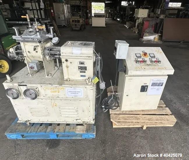Used AMK VIU4 4-Liter Extrusion Kneader Mixtruder – Stainless Steel Sigma Blade Mixer Extruder with Vacuum Cover