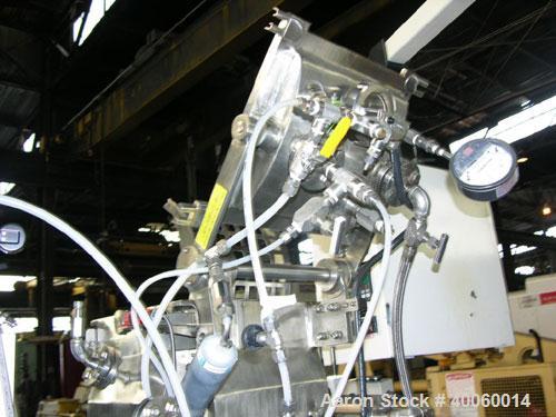 Used: AMK Mixtruder, 5.2 gallon working capacity. 316 stainless steel bowl and screw, 304 stainless steel arms, model VIV-20, 65 liter total capacity, 20 liter working capacity, tangential sigma blad...