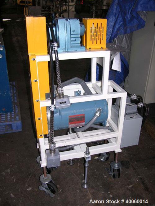 Used: AMK Mixtruder, 5.2 gallon working capacity. 316 stainless steel bowl and screw, 304 stainless steel arms, model VIV-20, 65 liter total capacity, 20 liter working capacity, tangential sigma blad...