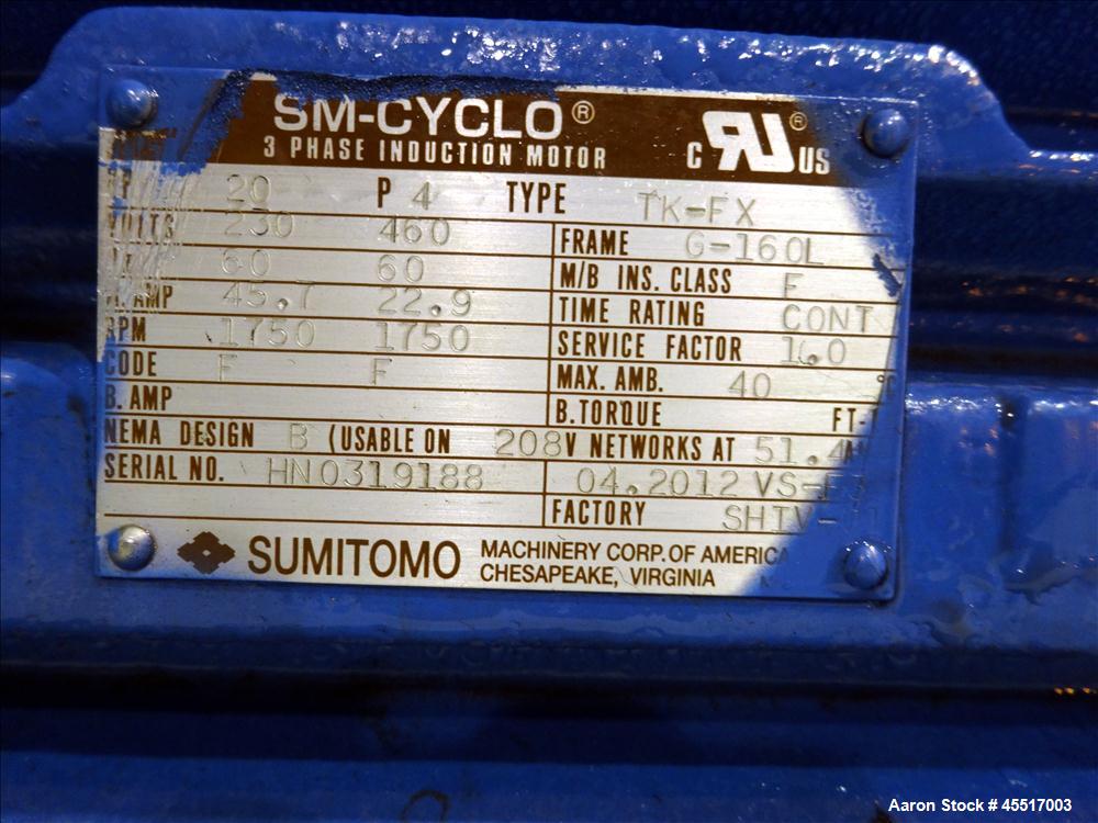 Used Stainless Steel AMK Mixtruder, Approximately 200 Gallons
