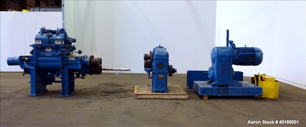 Used AMK Mixtruder, Approximately 30 Gallon Working Capacity, Stainless Steel.