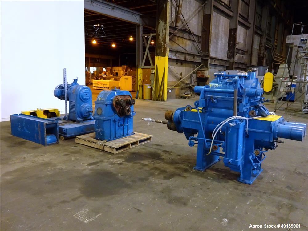 Used AMK Mixtruder, Approximately 30 Gallon Working Capacity, Stainless Steel.