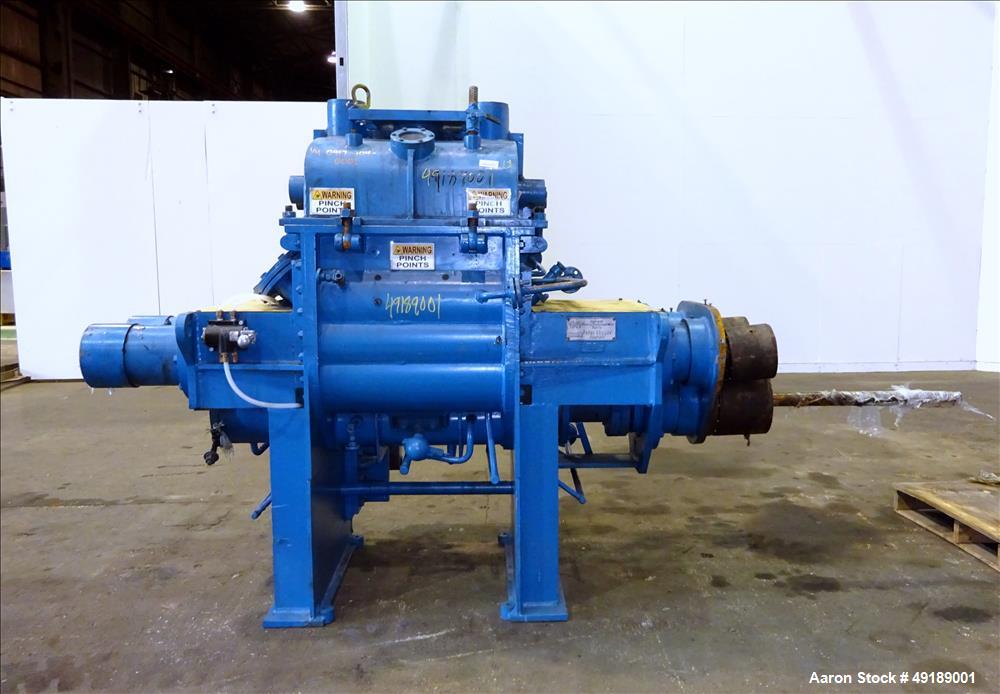 Used AMK Mixtruder, Approximately 30 Gallon Working Capacity, Stainless Steel.