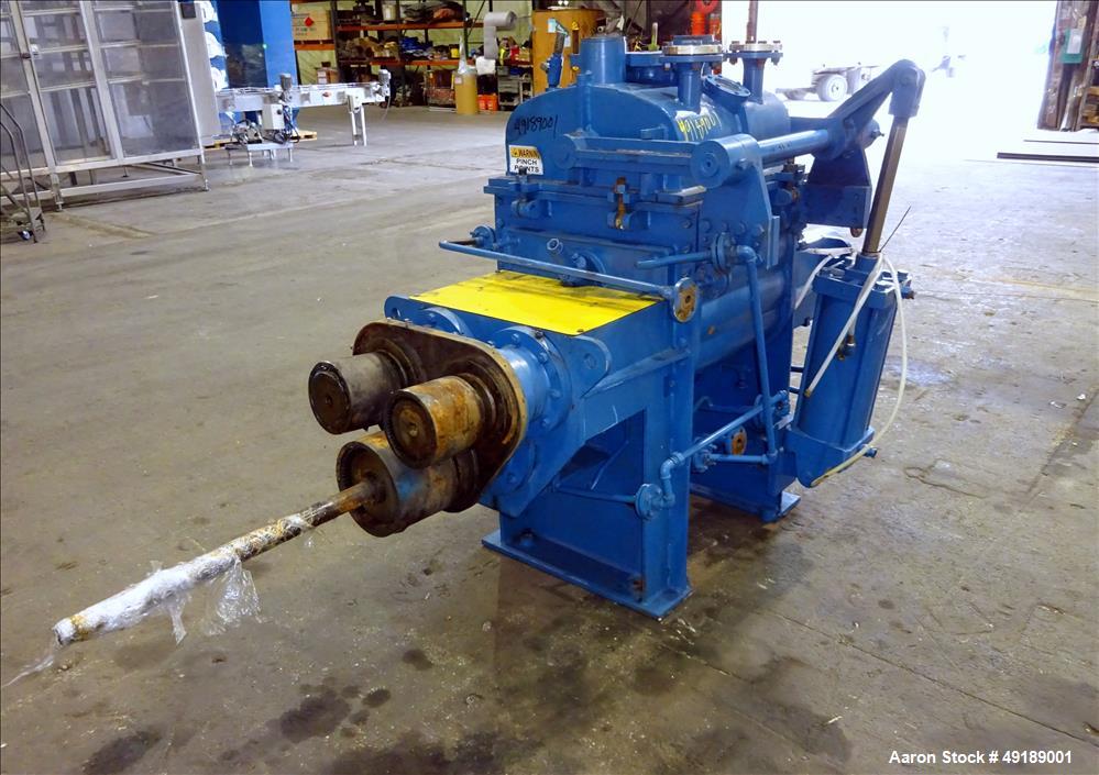 Used AMK Mixtruder, Approximately 30 Gallon Working Capacity, Stainless Steel.