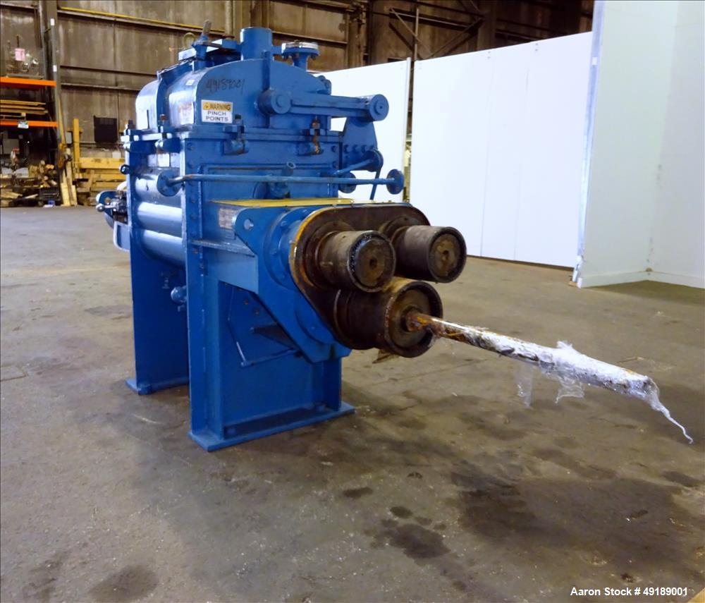 Used AMK Mixtruder, Approximately 30 Gallon Working Capacity, Stainless Steel.