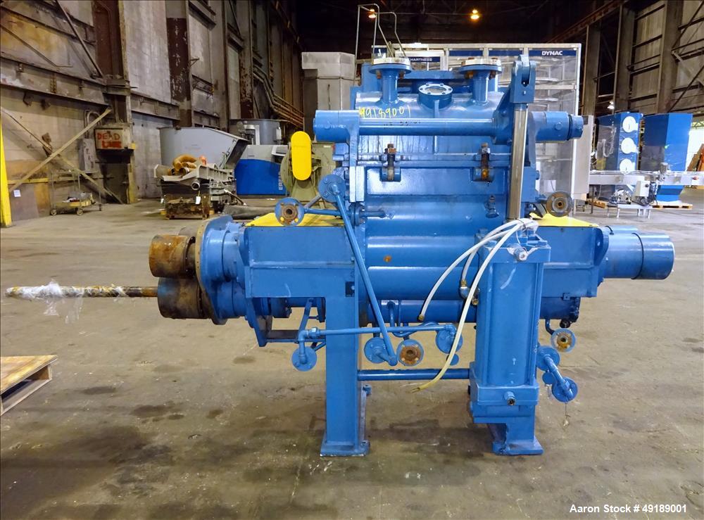 Used AMK Mixtruder, Approximately 30 Gallon Working Capacity, Stainless Steel.