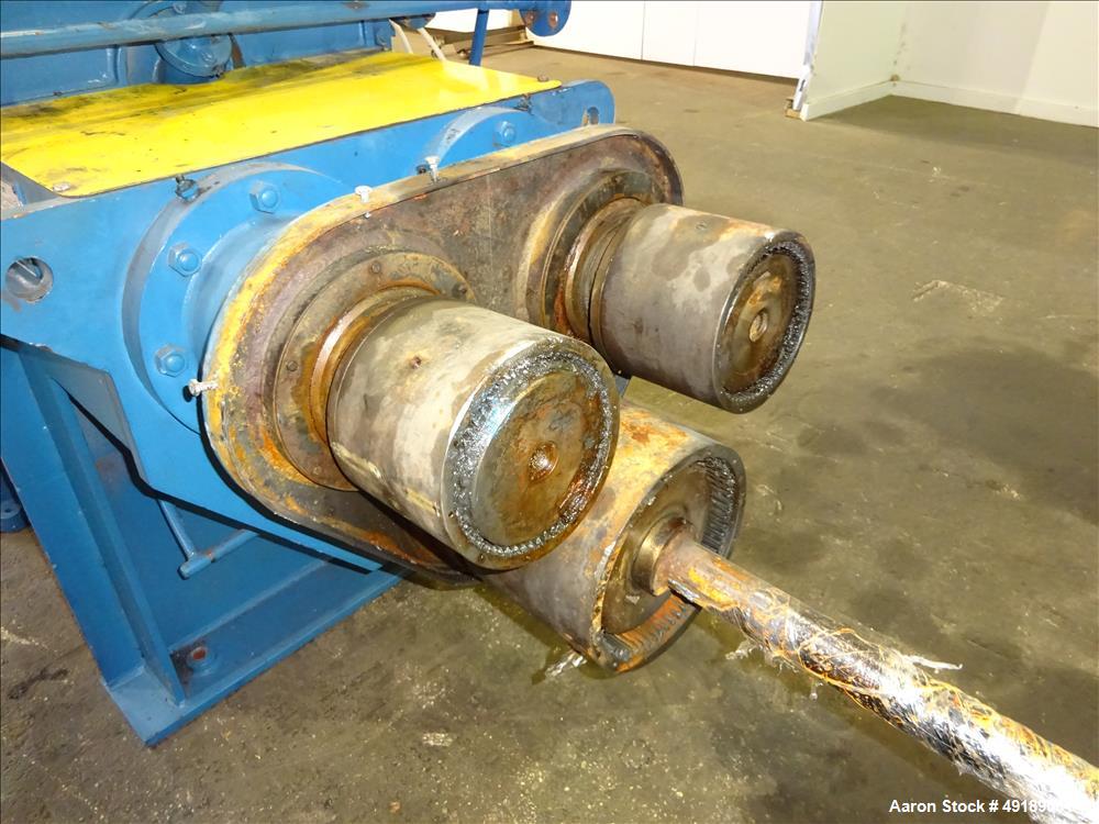 Used AMK Mixtruder, Approximately 30 Gallon Working Capacity, Stainless Steel.