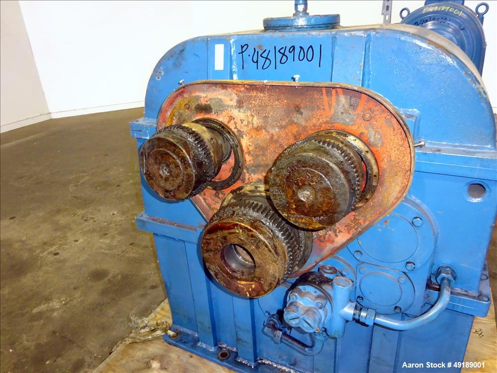 Used AMK Mixtruder, Approximately 30 Gallon Working Capacity, Stainless Steel.