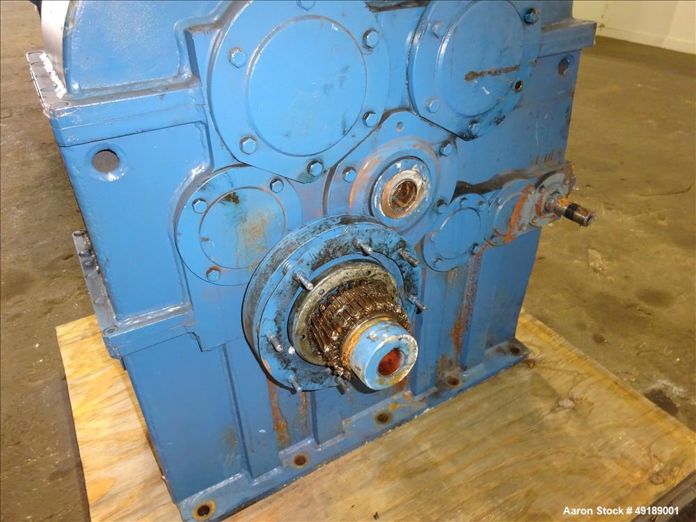 Used AMK Mixtruder, Approximately 30 Gallon Working Capacity, Stainless Steel.