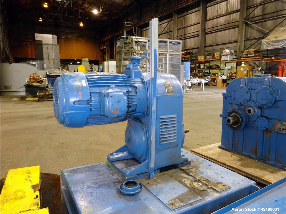 Used AMK Mixtruder, Approximately 30 Gallon Working Capacity, Stainless Steel.