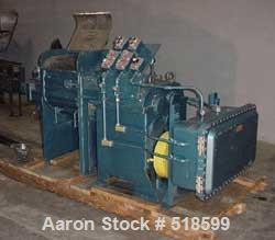 USED: AMK Mixer-Extruder, 20 gallon working capacity. 19-5/8" left-right x18-1/4" front-back x 14.5" deep. Stainless steel contact parts. Jacketed trough. Double sigma blades, tangential. 7.5 hp moto...
