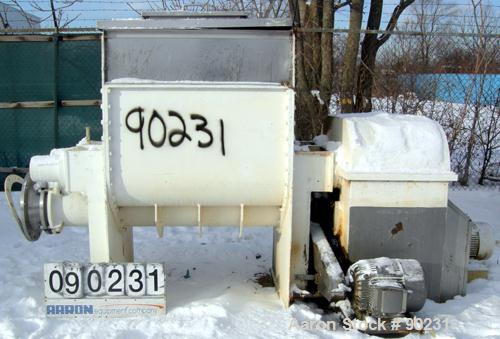 Used Stainless Steel AMK Mixer/Extruder, 150 Gallon Working Capacity