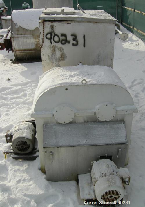 Used Stainless Steel AMK Mixer/Extruder, 150 Gallon Working Capacity