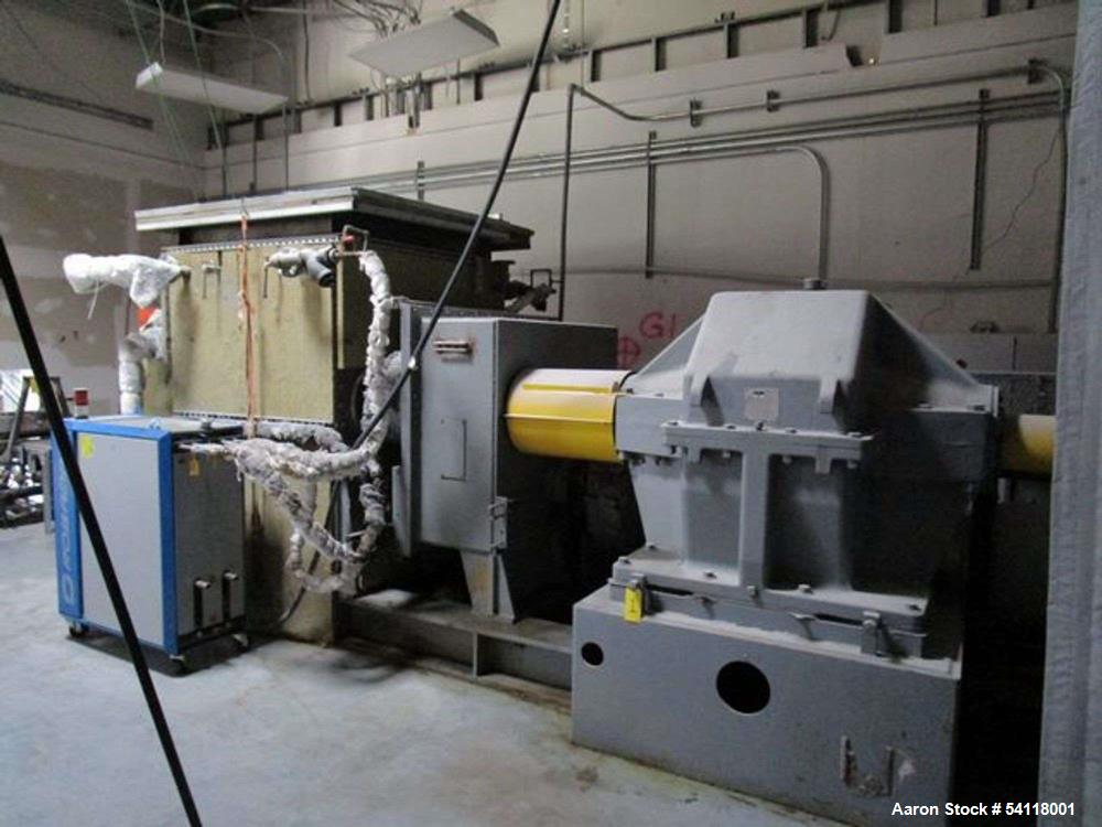 Used - Aaron Process 300 Gallon Sigma Blade Mixer Extruder. 450 Gallon Total Capacity. Carbon Steel Construction. Serial Number 93300150464MX.
